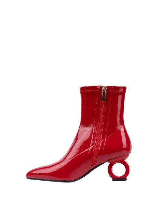 Ninety Union Red Greece Pointed Toe Bootie