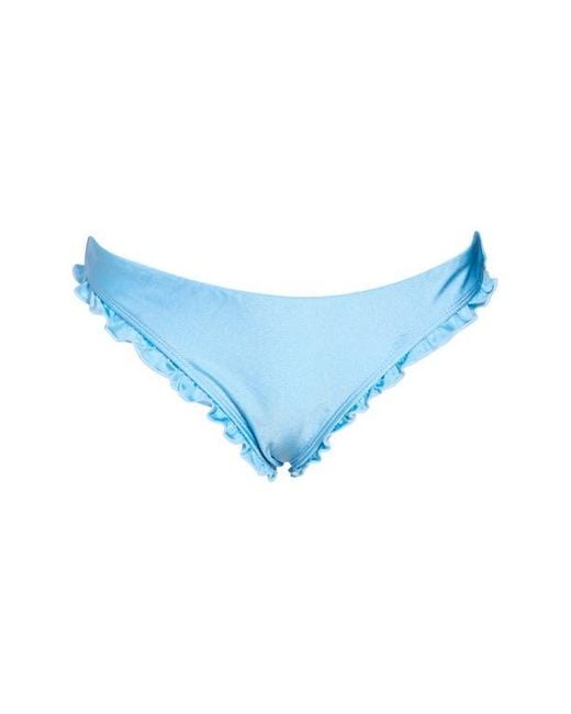 Dippin' Daisy's Blue Alina Ruffle Bikini Bottoms