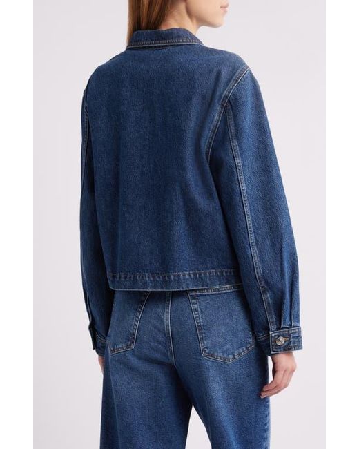 FRAME Blue The Patch Pocket Denim Jacket