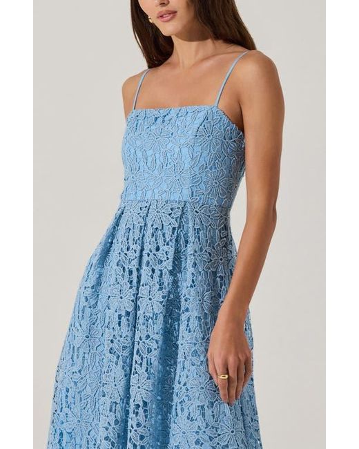 astr blue lace dress ASTR the Label Florianne Dress main image 1