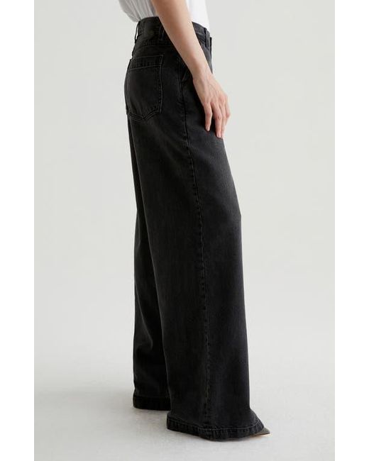 AG Jeans Black Stella Low Slung Palazzo Jeans