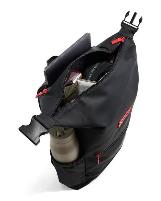 Hunter Black Top Clip Backpack