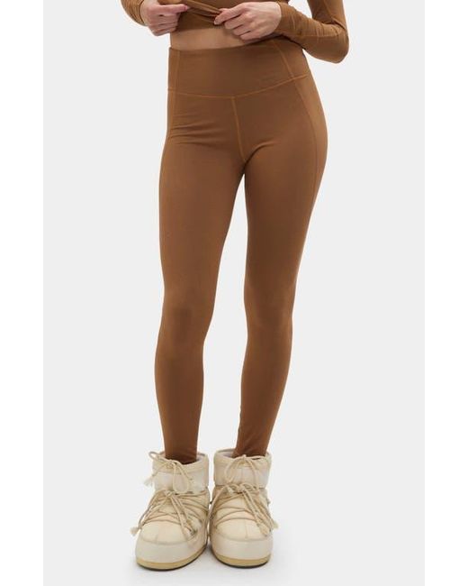 Halfdays Brown Ruth Base Layer Leggings