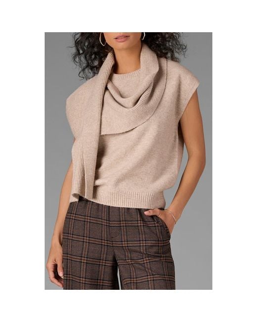 Wit & Wisdom Brown Scarf Sweater