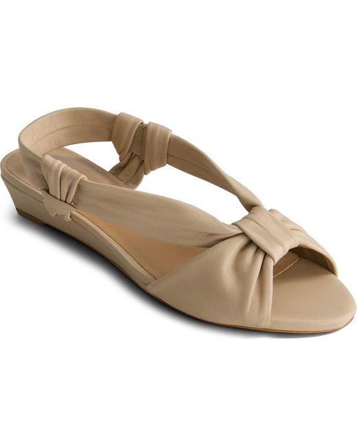 Bernardo Metallic Winifred Slingback Wedge Sandal