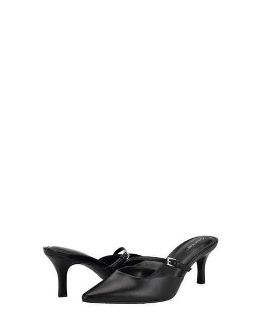 Calvin Klein Black Jansy Pointed Toe Mule