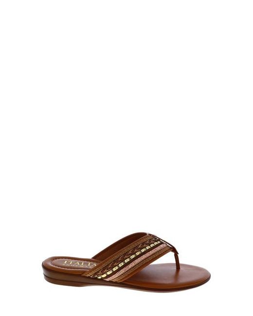 Italian Shoemakers Brown Zali Slide Sandal
