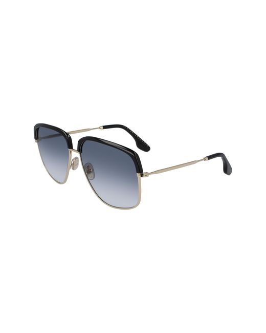 Victoria Beckham Blue 59mm Semi Rimless Sunglasses for men