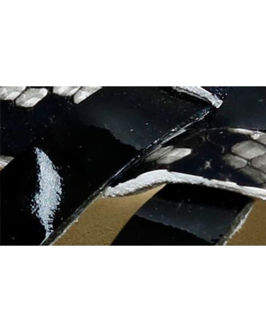 David Tate Black Warm Strappy Slide Sandal