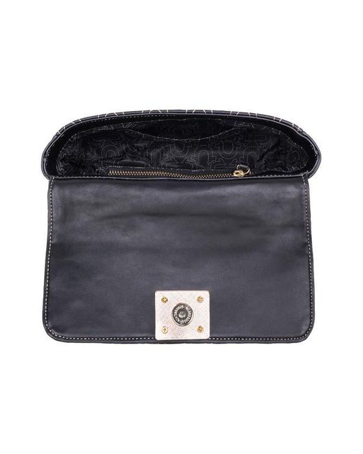 True Religion Black Horseshoe Quilted Crossbody Bag