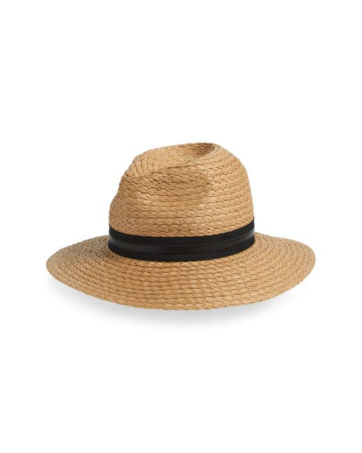 Vince Camuto Natural Straw Panama Floppy Hat
