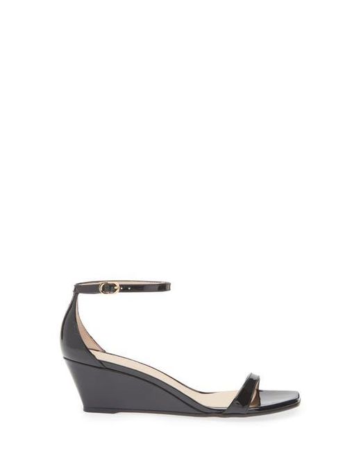 Stuart Weitzman White Nudistcurve Wedge Sandal
