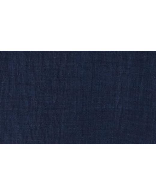 Max Studio Blue Textured Collared Shirt