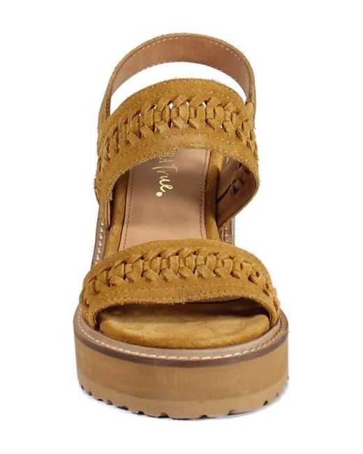 Diba True Metallic Cab Ernet Platform Wedge Sandal