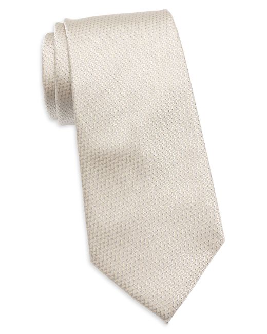 Calvin Klein White Dotted Diamond Tie for men