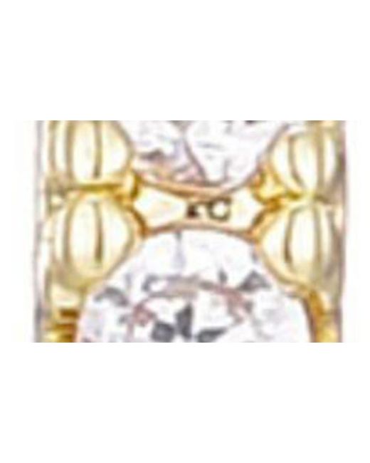 Adornia White Set Of 3 Cubic Zirconia Stud & Huggie Hoop Earrings