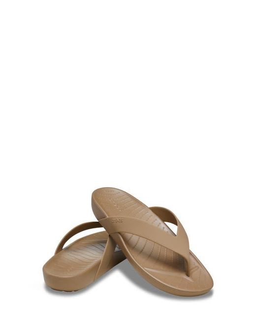 CROCSTM Brown Splash Flip Flop