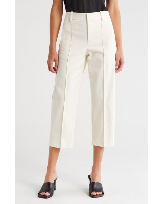 Vince White Tailored Crop Wide Leg Pants