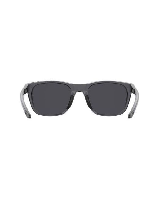 Under Armour Gray 55Mm Gradient Polarized Rectangular Sunglasses