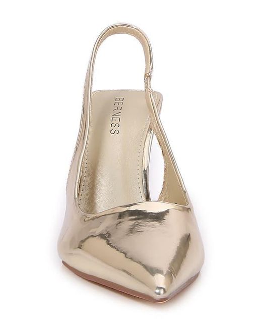 BERNESS White Cassia Slingback Pump
