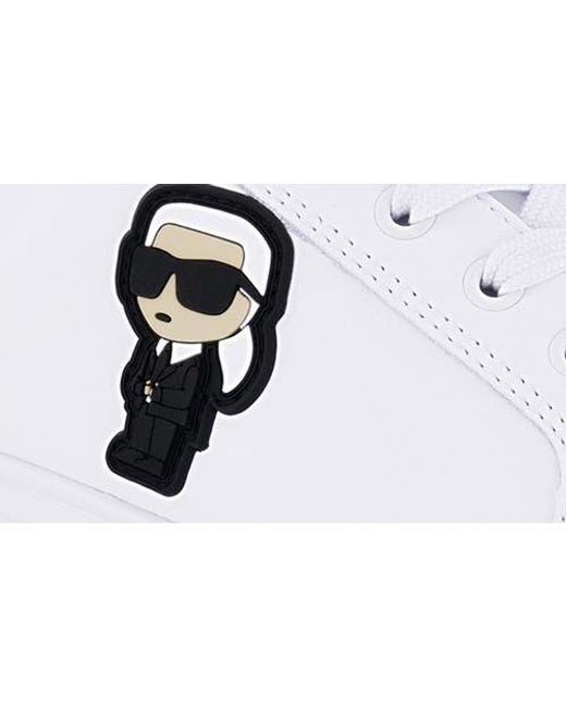 Karl Lagerfeld White Karl Patch Sneaker for men