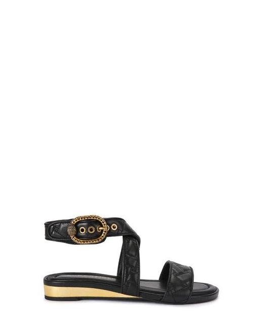 Kurt Geiger Black Mayfair Ankle Strap Sandal