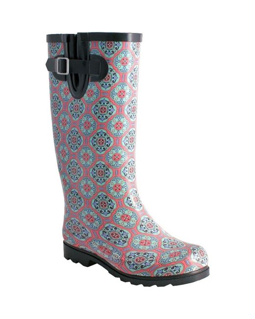 Nomad Blue Puddles Waterproof Rain Boot