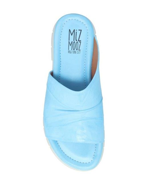 Miz Mooz Blue Claribel Slide Sandal