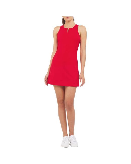 Spanx Red Spanxshape Get Moving Zip Front Dress