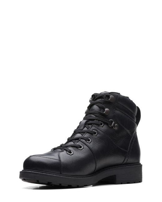 Clarks Black Orinoco 2 Faux Shearling Hiking Boot