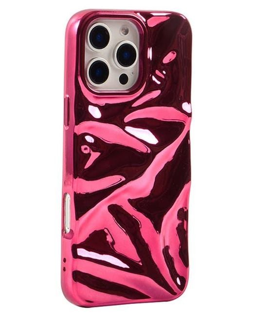 Auramma Red Crinkle Iphone 15 Pro Case