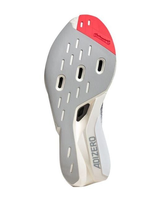 Adidas White Adizero Prime X Strung Running Shoe for men