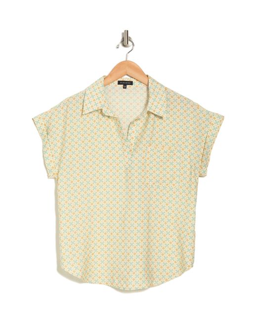 Pleione Natural Crinkle Popover Tunic Shirt