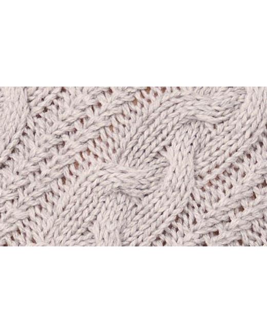 Halogen® Multicolor Diagonal Cable Mock Neck Sweater
