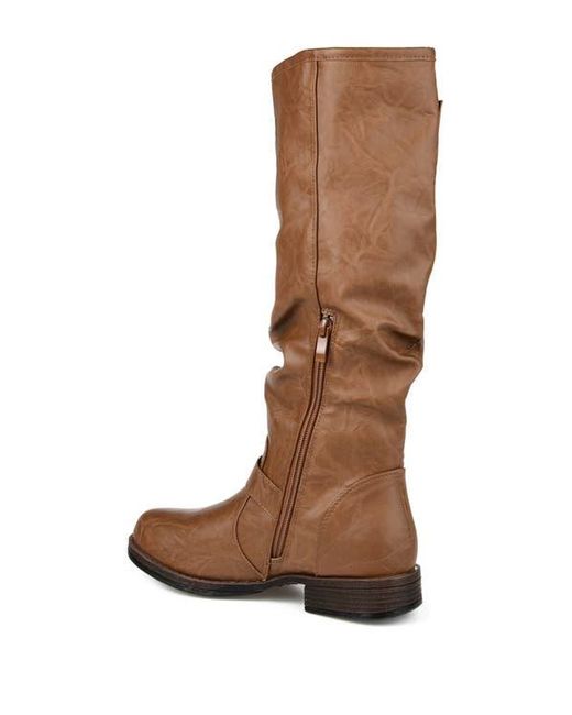 Journee Collection Brown Stormy Riding Boot