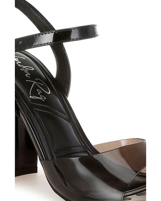 LONDON RAG Black Kessel Block Heel Sandal