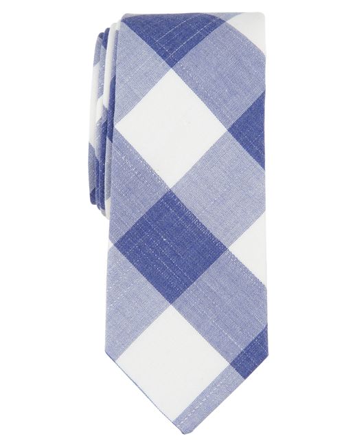 Original Penguin Blue Everett Plaid Tie for men