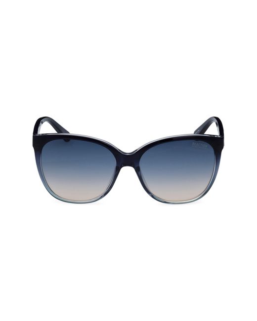 Kenneth Cole Blue 56mm Gradient Cat Eye Sunglasses