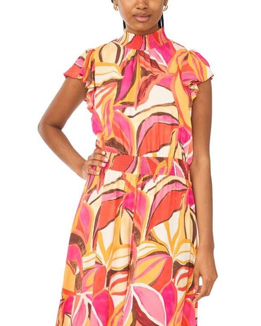 Halogen® Red Flutter Sleeve Jumpsuit