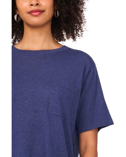 Halogen® Blue Pocket T-Shirt