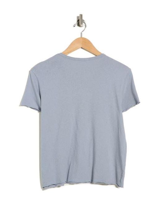 James Perse Blue Shrunken Tee