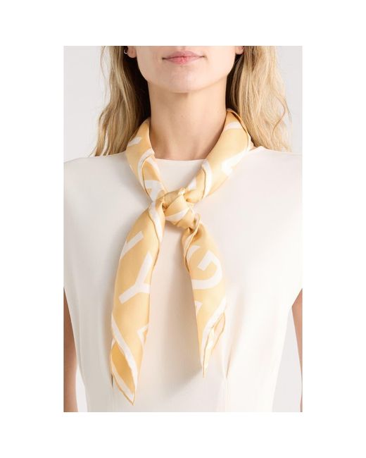 Givenchy Natural 4G Logo Silk Square Scarf