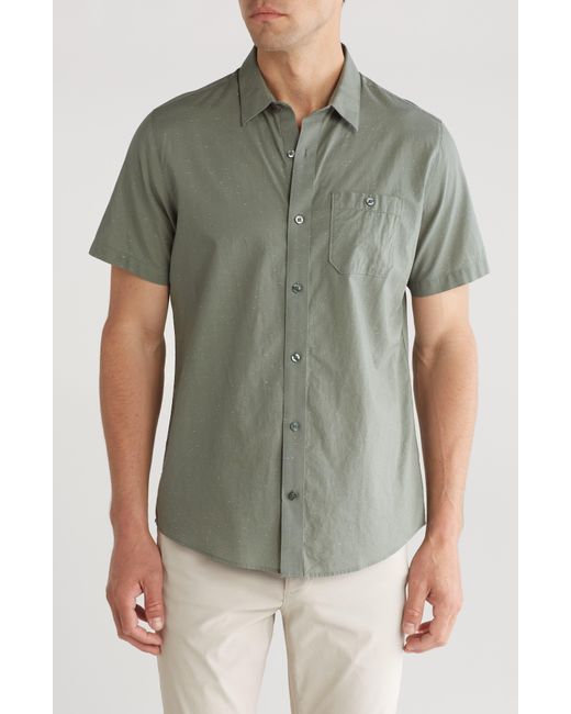 Travis Mathew Green Studebaker Regular Fit Short Sleeve Shirt for men