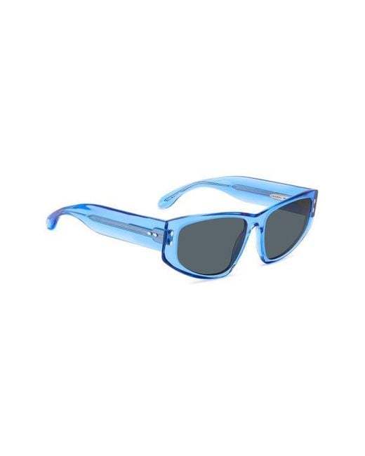 Isabel Marant Blue 57Mm Rectangle Sunglasses