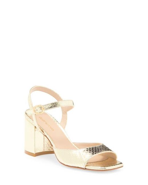 Stuart Weitzman Metallic Tia Sandal