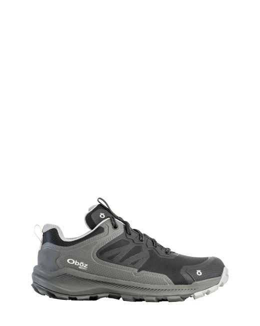 Oboz Gray Katabatic Low B-dry Waterproof Hiking Sneaker for men