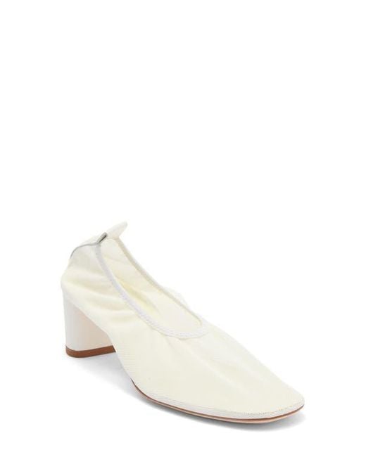 Reformation White Betsy Illusion Mesh Pump
