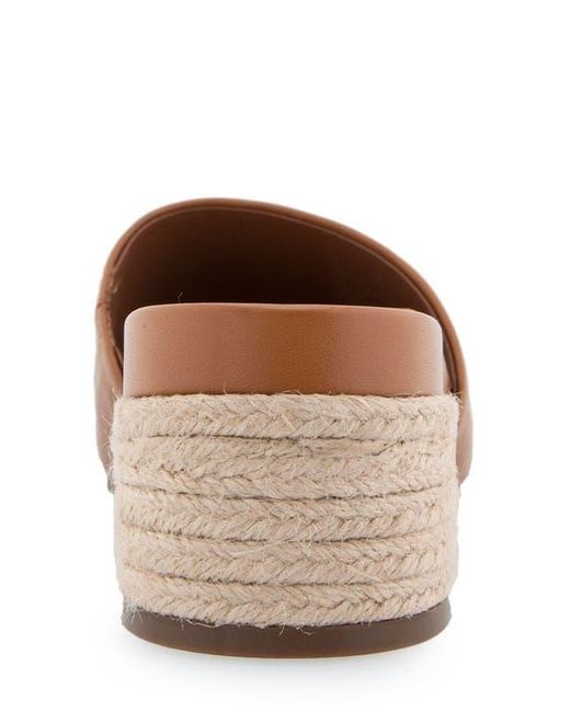 Aerosoles Brown Clark Raffia Block Heel Sandal