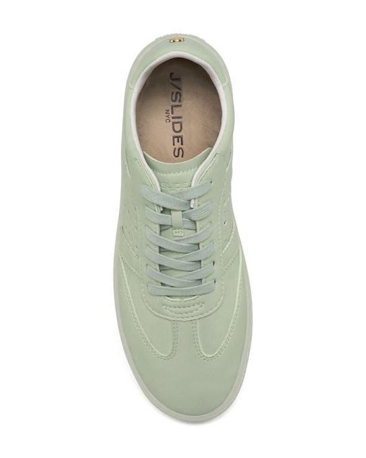 J/Slides Green Hunter Leather Sneaker