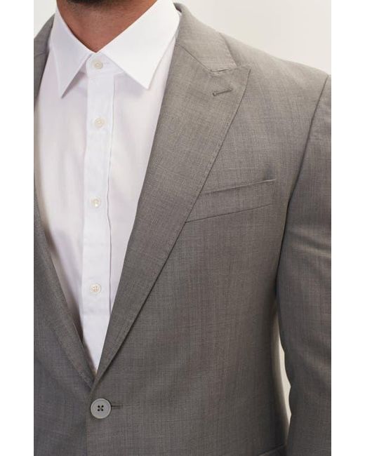 Ron Tomson Gray Super 120S Merino Wool Tuxedo for men